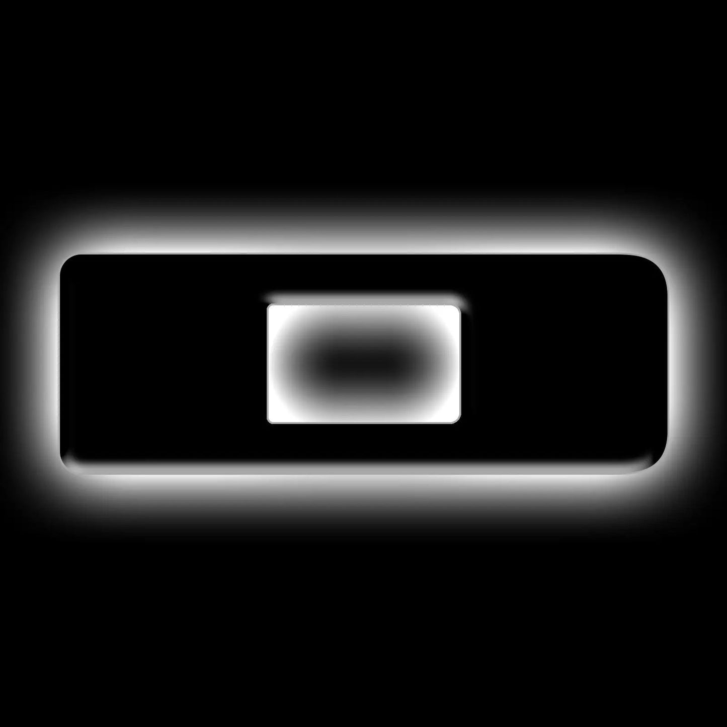 Oracle Lighting Universal Illuminated LED Letter Badges - Matte Black Surface Finish - D by Oracle Lighting