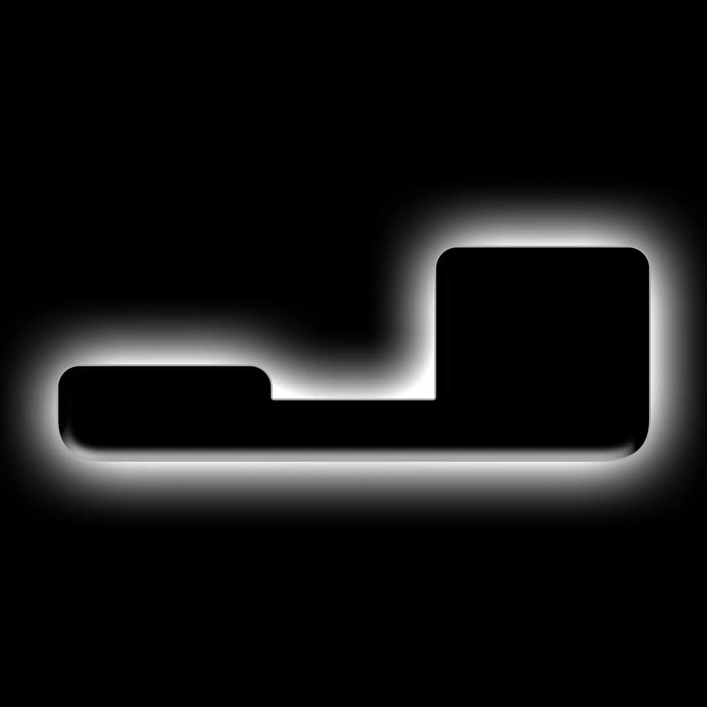 Oracle Lighting Universal Illuminated LED Letter Badges - Matte Black Surface Finish - J by Oracle Lighting