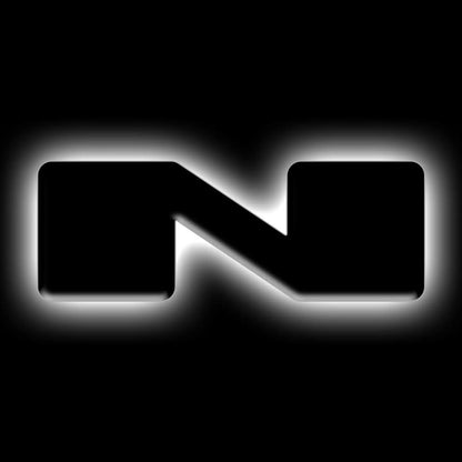 ORACLE Lighting Universal Illuminated LED Letter Badges - Matte Black Surface Finish - N by Oracle Lighting