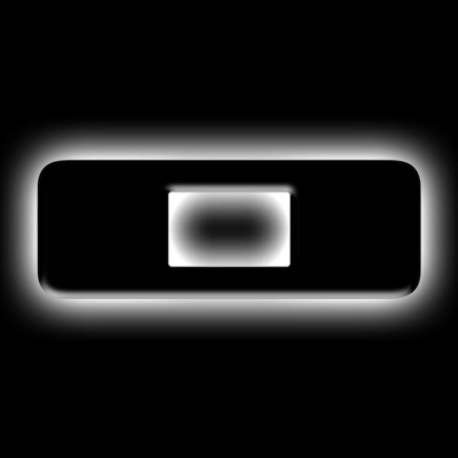 ORACLE Lighting Universal Illuminated LED Letter Badges - Matte Black Surface Finish - O by Oracle Lighting