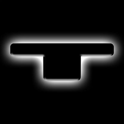 Oracle Lighting Universal Illuminated LED Letter Badges - Matte Black Surface Finish - T by Oracle Lighting