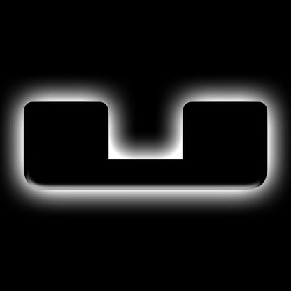 Oracle Lighting Universal Illuminated LED Letter Badges - Matte Black Surface Finish - U by Oracle Lighting