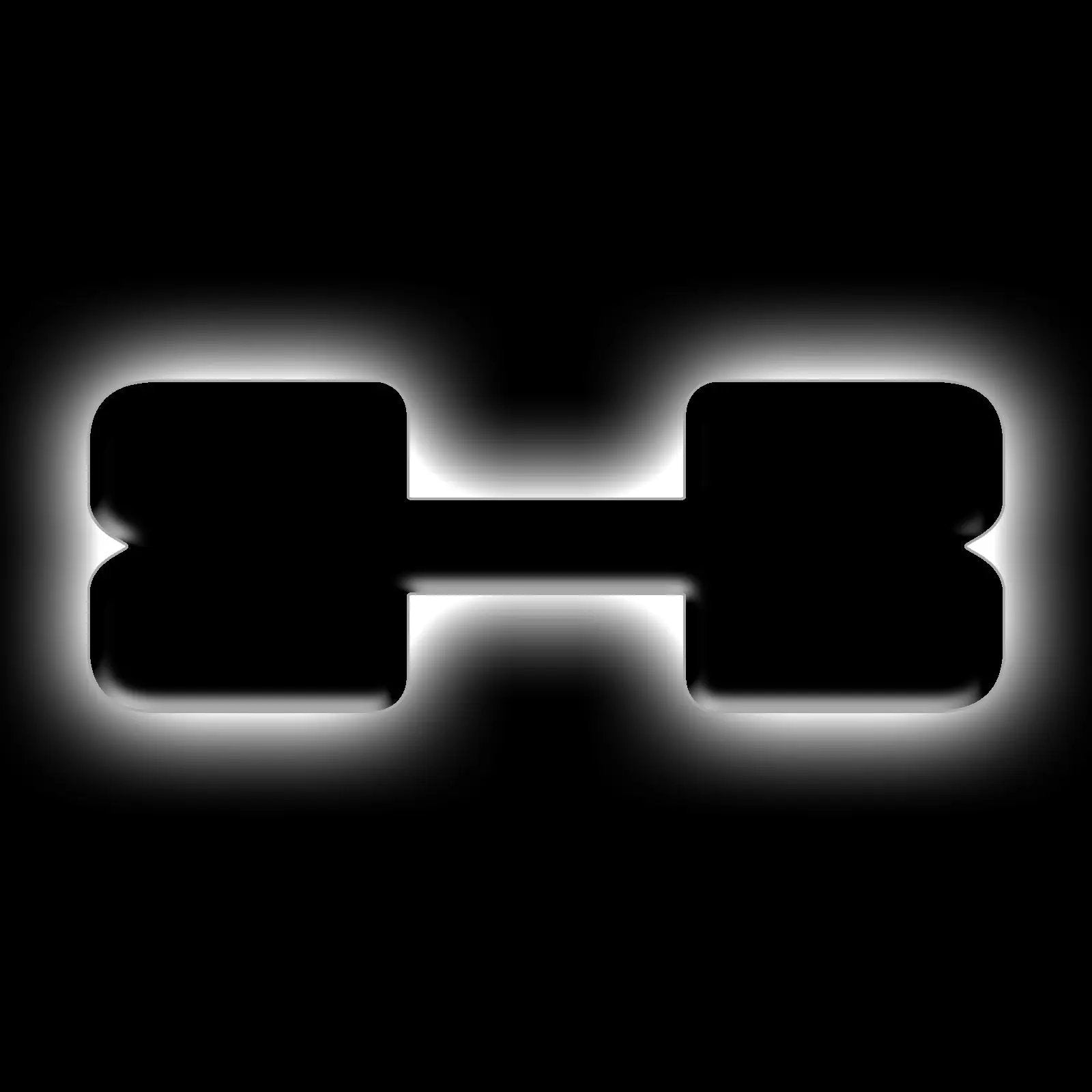 Oracle Lighting Universal Illuminated LED Letter Badges - Matte Black Surface Finish - X by Oracle Lighting