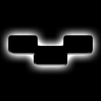 Oracle Lighting Universal Illuminated LED Letter Badges - Matte Black Surface Finish - Y by Oracle Lighting