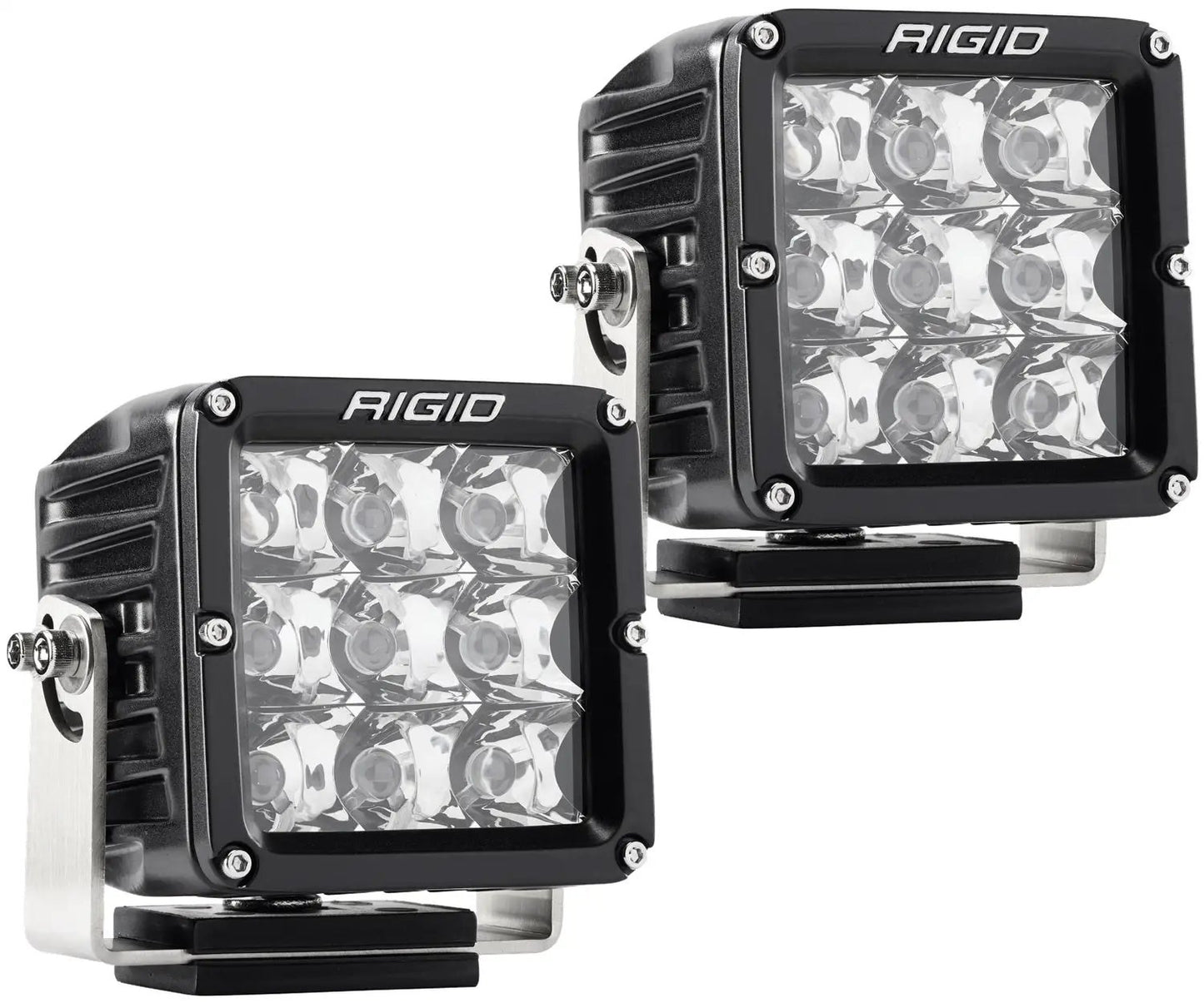 RIGID Industries D-XL PRO LED Light, Spot Optic, Surface Mount, Black Housing, Pair by RIGID Industries