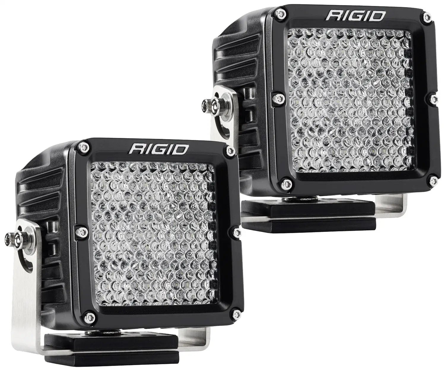 RIGID Industries D-XL PRO LED Light, Flood Diffused, Surface Mount, Black Housing, Pair by RIGID Industries