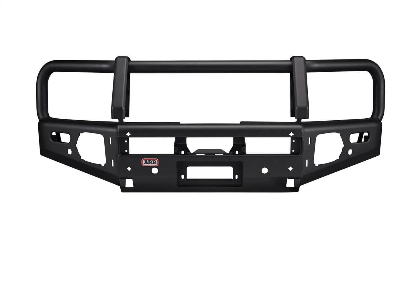 ARB Summit Winch Bumper Kit, Integrit Textured Black Powder Coat Finish, Air Bag Compatible, Tow Points, Light And Antenna Mounts, ARB Fog Lights Included by ARB