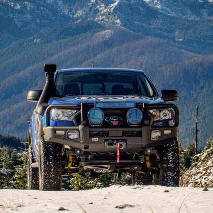 ARB Summit Winch Bumper Kit, Integrit Textured Black Powder Coat Finish, Air Bag Compatible, Tow Points, Light And Antenna Mounts, ARB Fog Lights Included