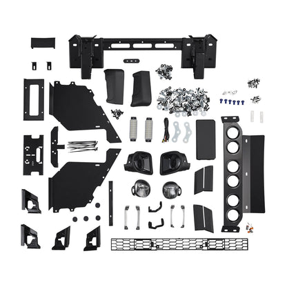 ARB Summit Winch Bumper Kit, Integrit Textured Black Powder Coat Finish, Air Bag Compatible, Tow Points, Light And Antenna Mounts, ARB Fog Lights Included
