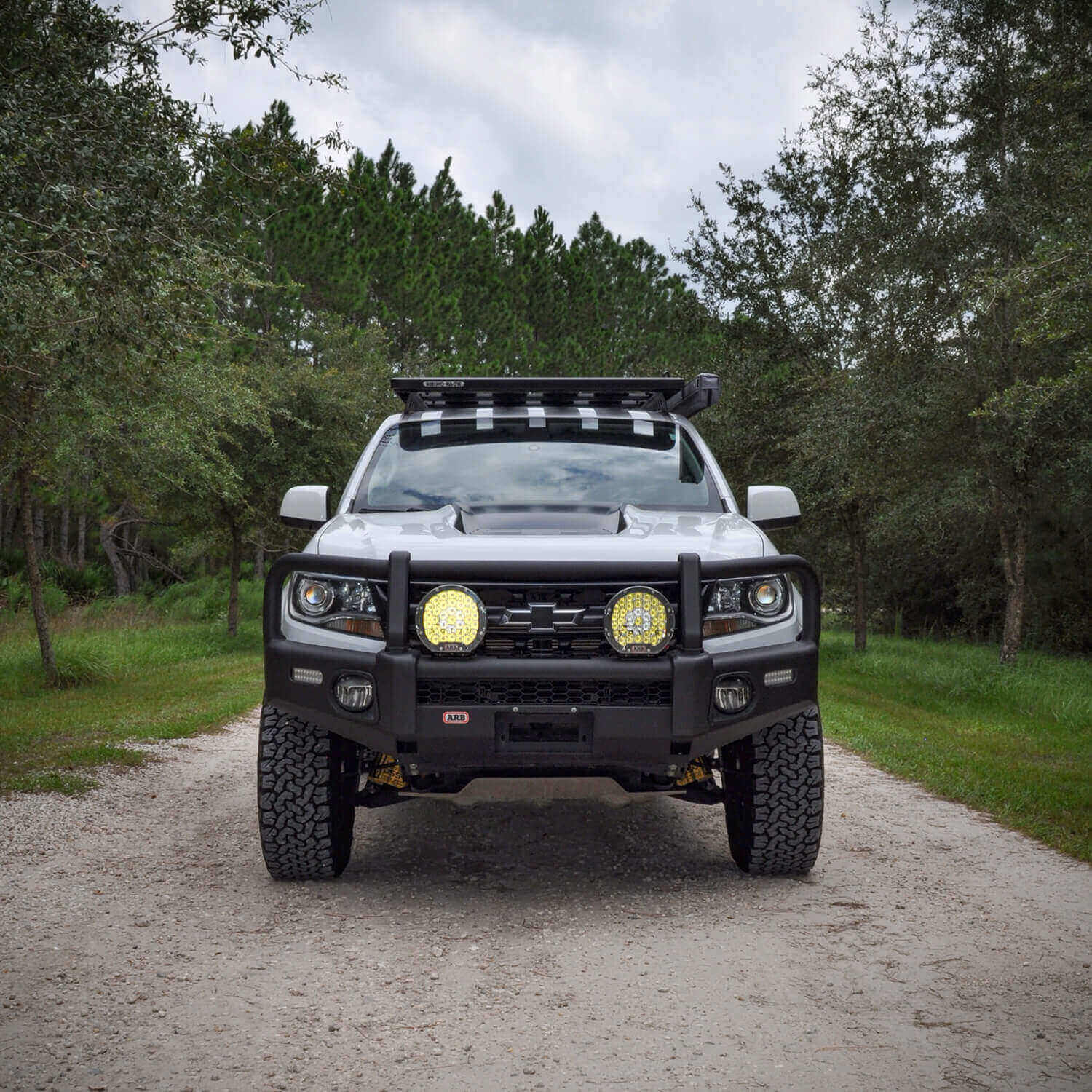 ARB Summit Winch Bumper Kit, Integrit Textured Black Powder Coat Finish, Air Bag Compatible, Tow Points, Light And Antenna Mounts, ARB Fog Lights Included by ARB