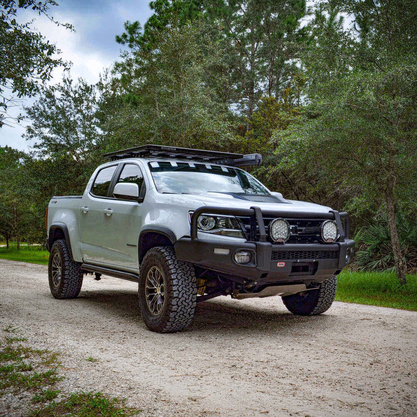 ARB Summit Winch Bumper Kit, Integrit Textured Black Powder Coat Finish, Air Bag Compatible, Tow Points, Light And Antenna Mounts, ARB Fog Lights Included
