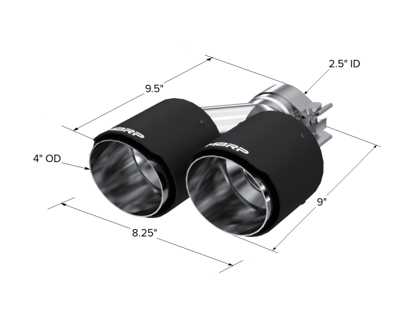 MBRP Univ Exhaust Tips Carbon