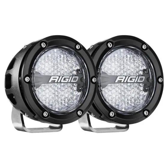RIGID Industries 360-SERIES 4" OFF-ROAD LAMP, DIFFUSED BEAM, RGBW BACKLIGHT, SET/2 by RIGID Industries