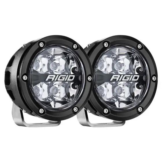 RIGID Industries 360-SERIES 4" OFF-ROAD LAMP, SPOT BEAM, RGBW BACKLIGHT, SET/2 by RIGID Industries
