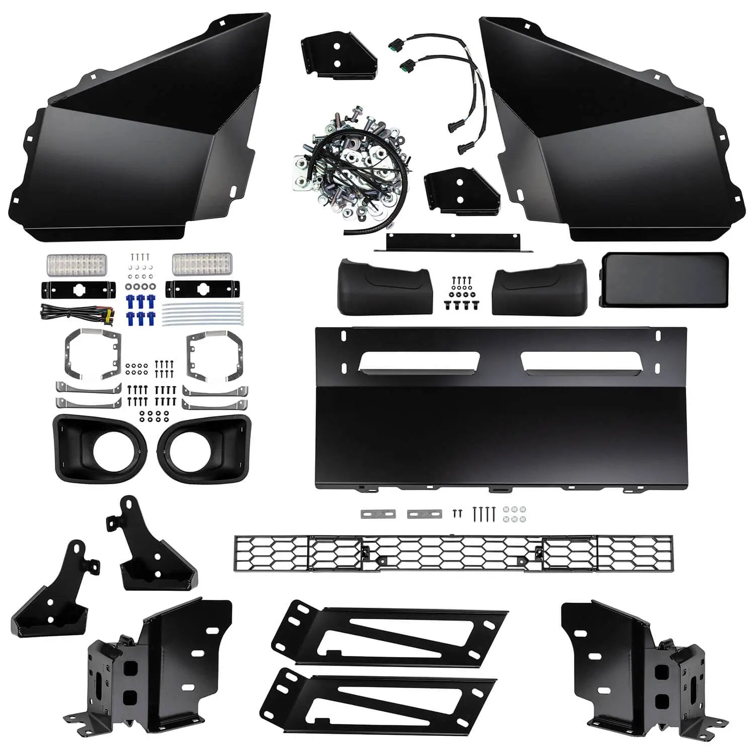 ARB Summit Sahara Bar, Optional Center Tube, Jacking Points, Buffers, Provision for Winch, Driving Lights, CB Antenna, Recessed Fog Lights, Split Pan Design by ARB