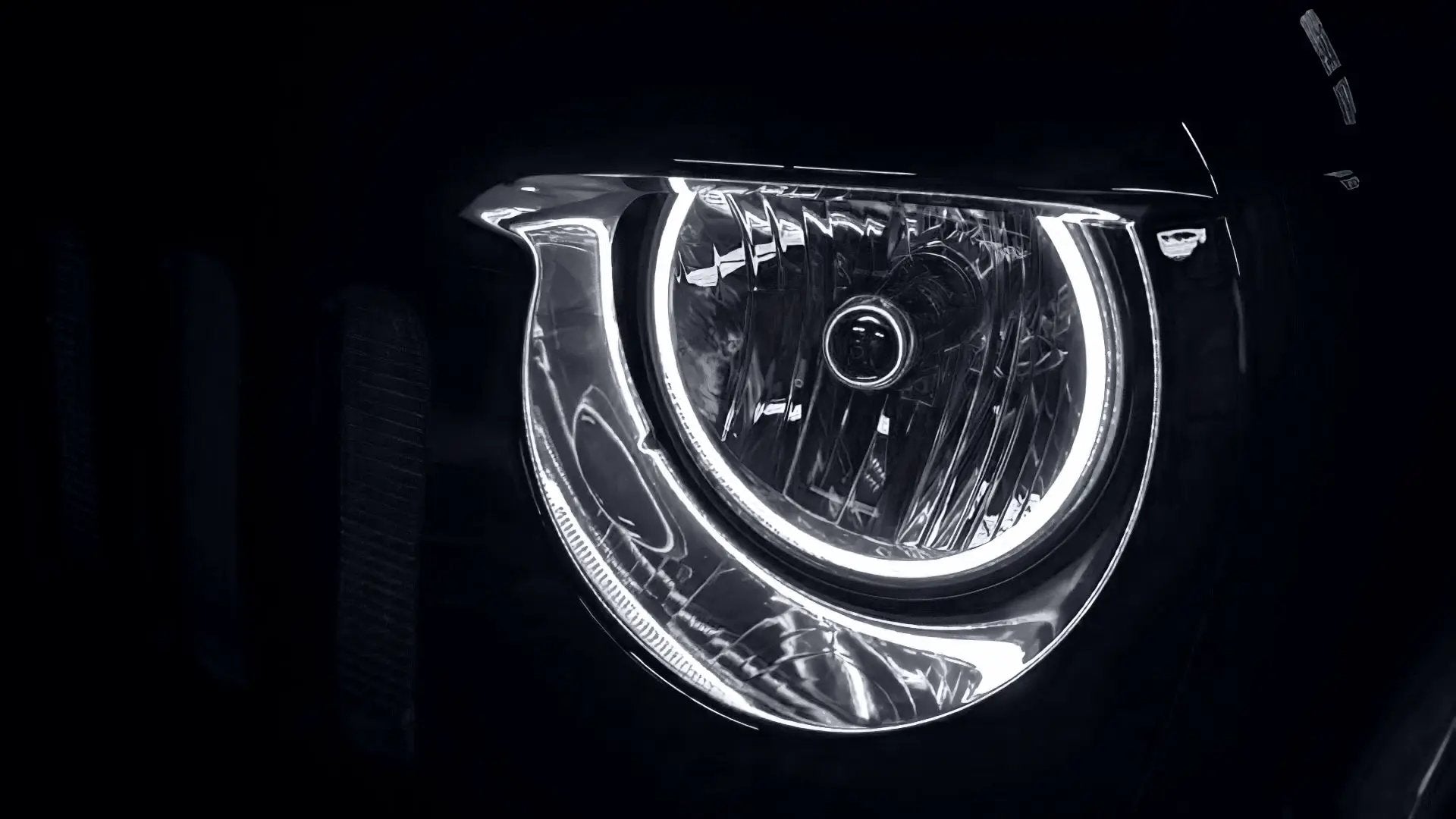 Oracle Lighting The halos are encased in a special polymer resin, making them completely waterproof and install by attaching around the headlight lens. The kit is 12V powered thus can be wired to a switch, controller, or parking lights. by Oracle Lighting