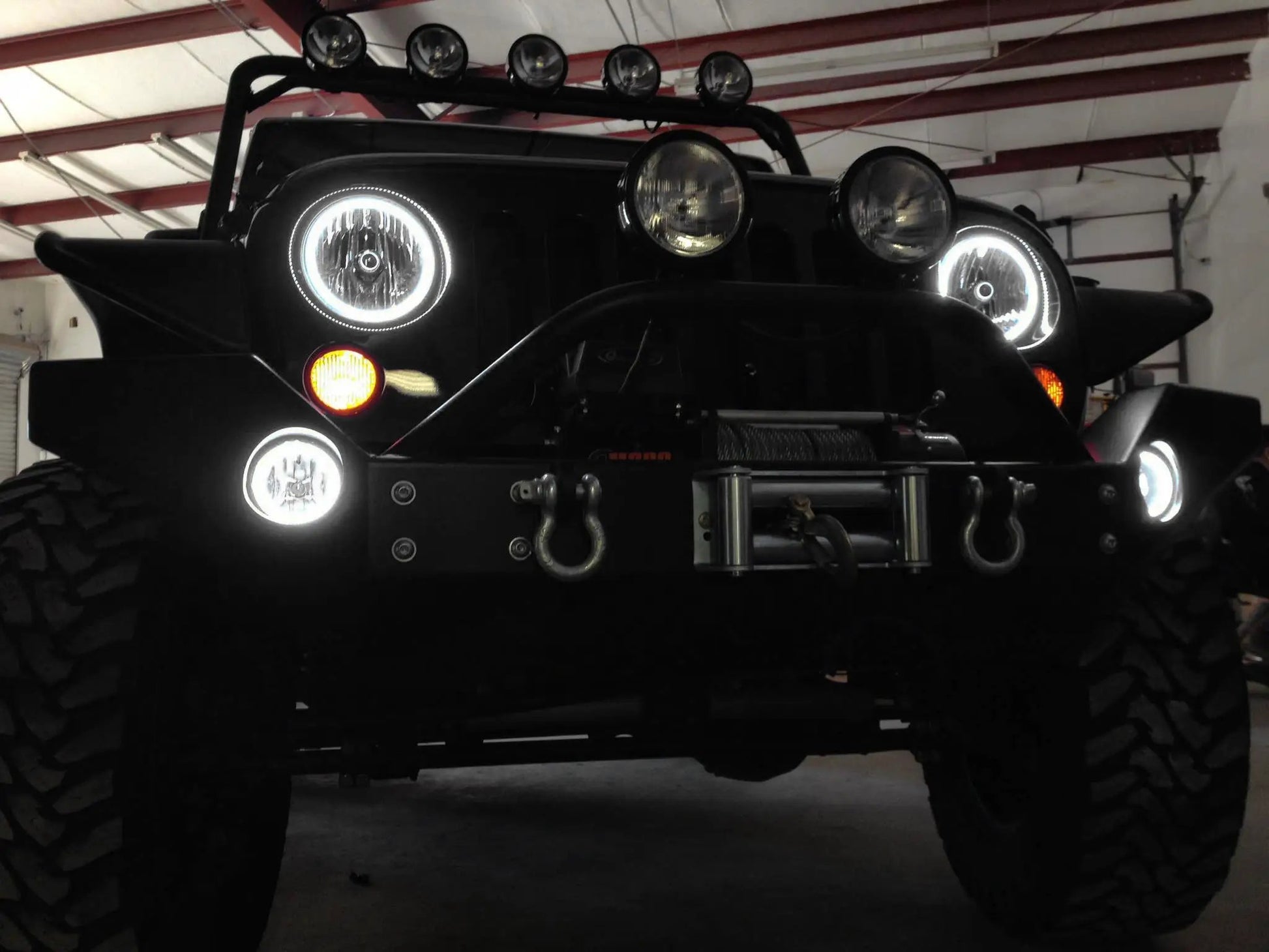 Oracle Lighting The halos are encased in a special polymer resin, making them completely waterproof and install by attaching around the headlight lens. The kit is 12V powered thus can be wired to a switch, controller, or parking lights. by Oracle Lighting