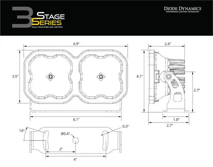 Diode Dynamics DIO Mounting Brackets Lighting by Diode Dynamics