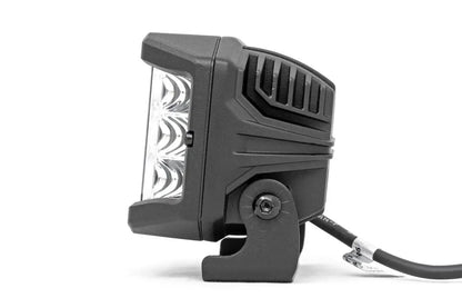 Rough Country 3 Inch Chrome Series LED Lights | Wide Angle Osram | Pair by Rough Country
