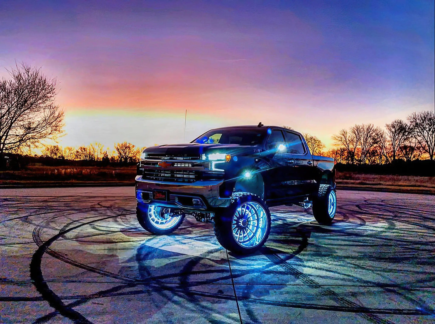 ORACLE Lighting LED Illuminated Wheel Rings - ColorSHIFT with No Remote by Oracle Lighting