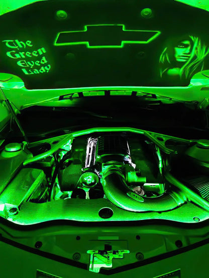 Oracle Lighting Flex strip features high quality Bridgelux SMD Chips for maximum brightness. The LED strips are sealed with a high grade silicone which are heat resistant. Package comes with strips for the front, rear, and side of the engine bay. by Oracle Lighting