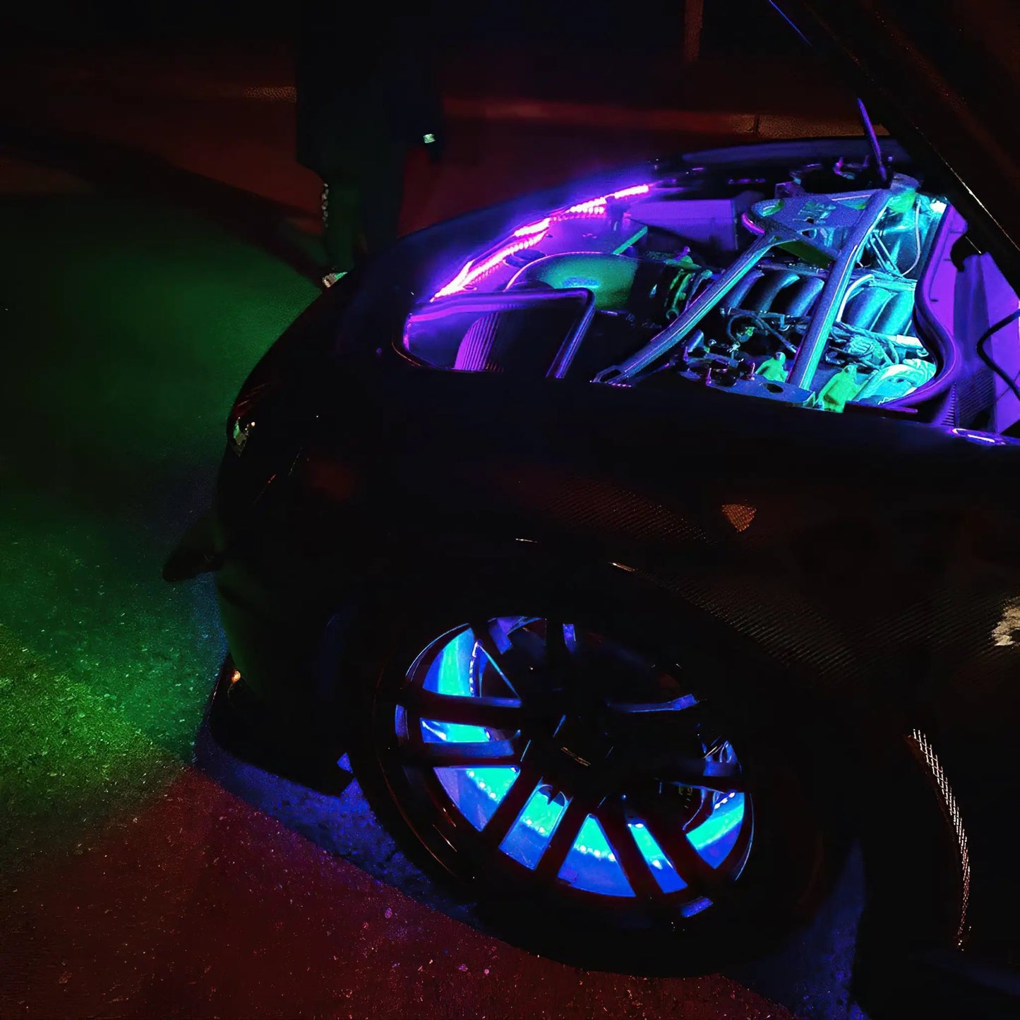 Oracle Lighting Flex strip features high quality Bridgelux SMD Chips for maximum brightness. The LED strips are sealed with a high grade silicone which are heat resistant. Package comes with strips for the front, rear, and side of the engine bay. by Oracle Lighting