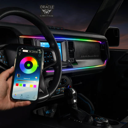 ORACLE Lighting Ford Bronco Dynamic ColorSHIFT LED Interior Dash Board Kit w/ Controller by Oracle Lighting