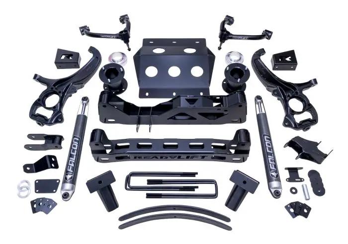 ReadyLift 6'' (6-inch + Factory 2-inch) Big Lift Kit With 2.1 Falcon Shocks - 2019-2024 1500 Trail Boss / AT4 by ReadyLift