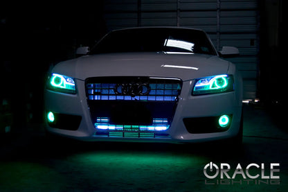 Oracle Lighting This scanner comes with the ColorSHIFT(tm) LEDs. Easy installation via any 12V source. Includes a wireless remote to control your scanner features. by Oracle Lighting