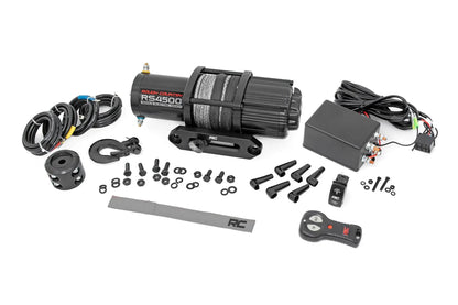 Rough Country 4500-LB Winch W/ Remote | UTV | Synthetic Rope by Rough Country