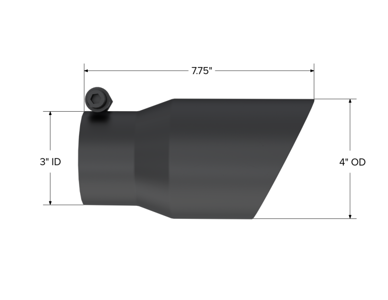 MBRP Univ Exhaust Tips BLK