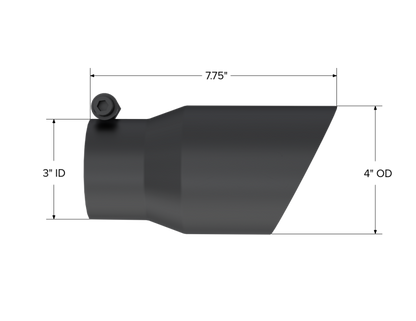 MBRP Univ Exhaust Tips BLK