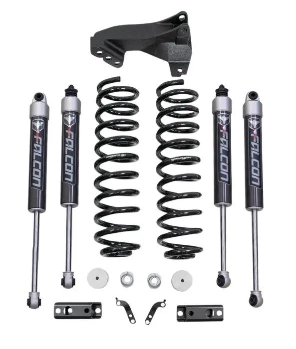 ReadyLift 2.5" Coil Spring Front Lift Kit W/Falcon 2.1 Monotube Shocks Front/Rear - Ford Super Duty Diesel 4WD 2017-2019 by ReadyLift