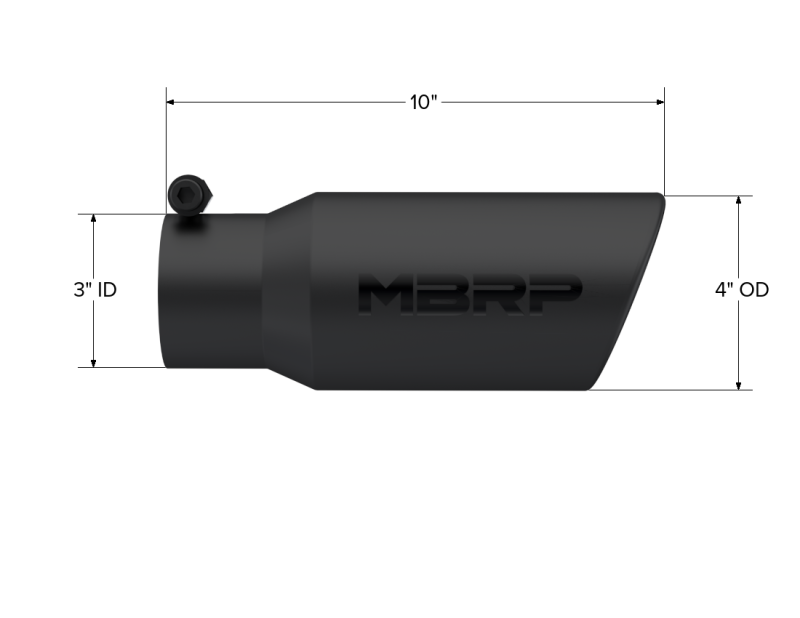 MBRP Univ Exhaust Tips BLK