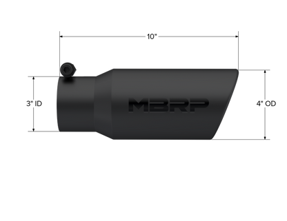 MBRP Univ Exhaust Tips BLK