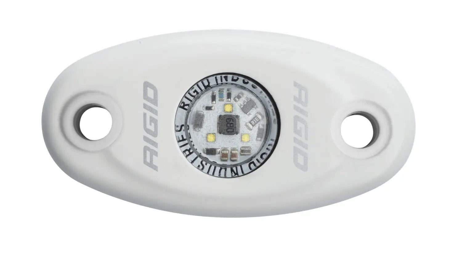 RIGID Industries A-Series LED Light, Low Power, Cool White, White Housing, Single by RIGID Industries