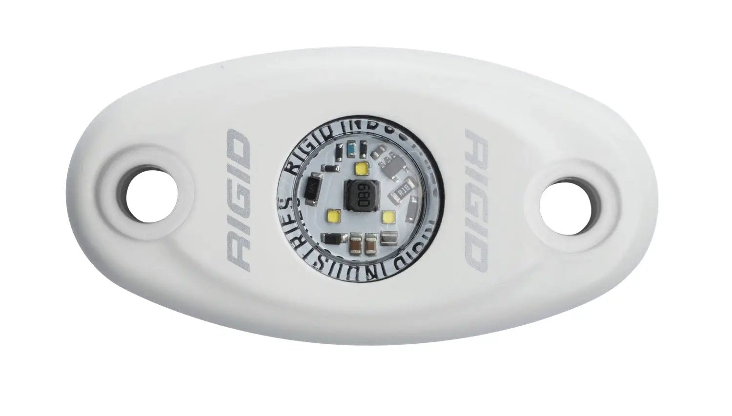 RIGID Industries A-Series LED Light, High Power, Cool White, White Housing, Single by RIGID Industries