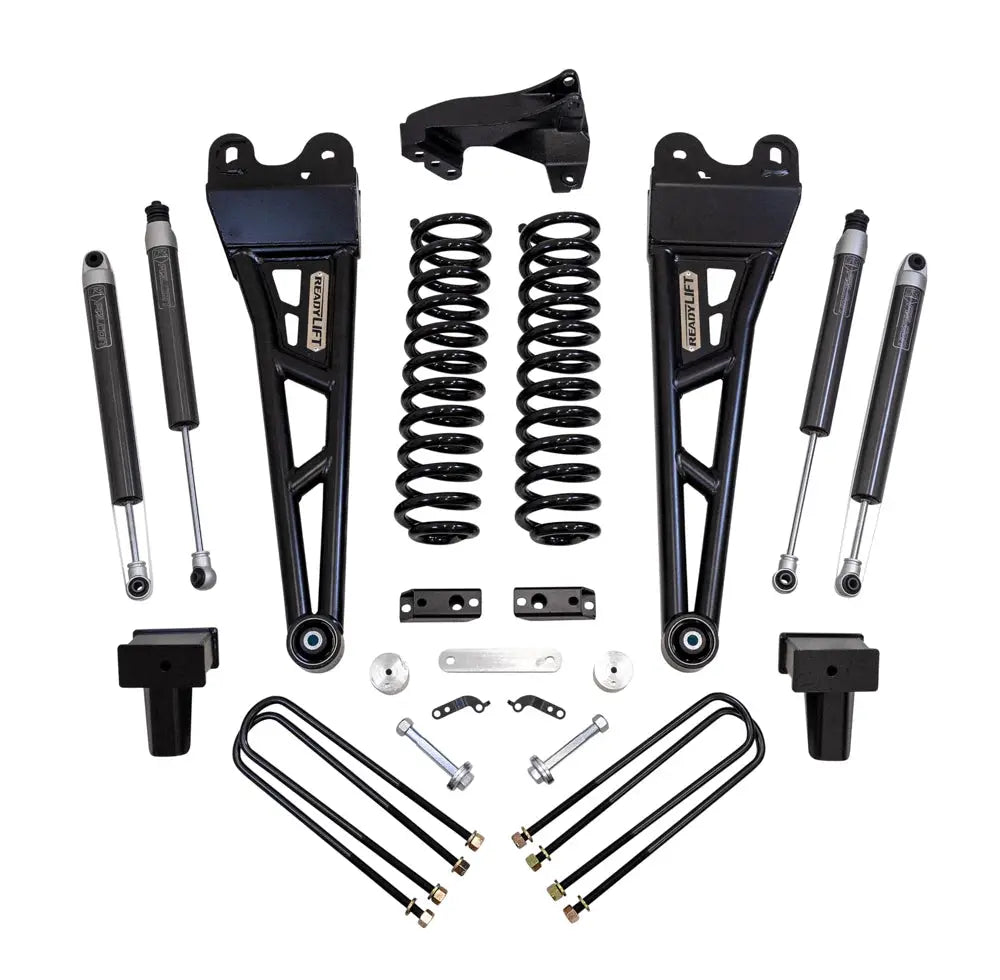 ReadyLift 4" Coil Spring Lift Kit With Falcon Shocks And Radius Arms - Ford Super Duty Diesel 4WD 2017-2022 F-350 And F-250 by ReadyLift