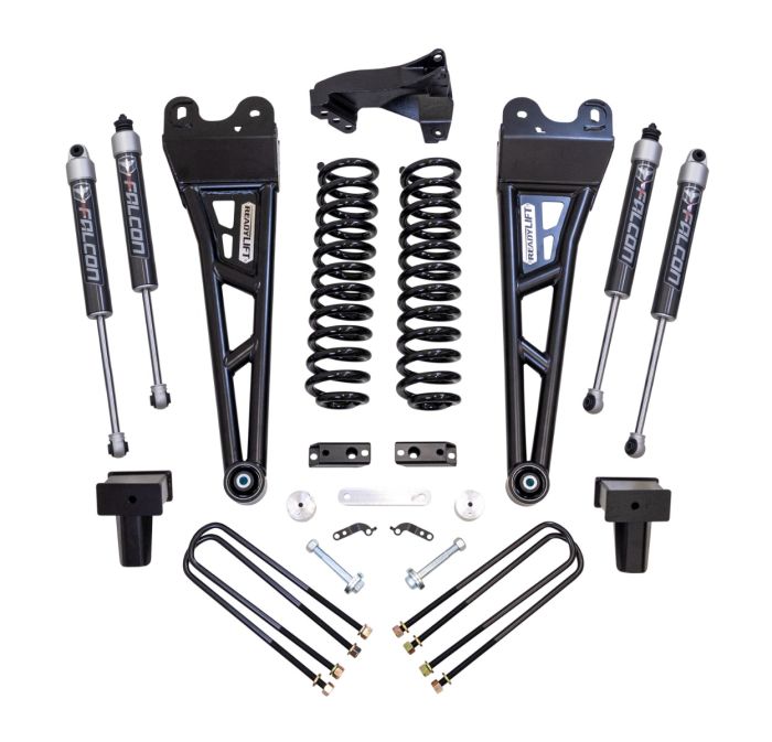 ReadyLift 4" COIL SPRING LIFT KIT WITH FALCON 2.1 SHOCKS AND RADIUS ARMS- FORD SUPER DUTY DIESEL 4WD 2017-2022 F-350 And F-250 by ReadyLift