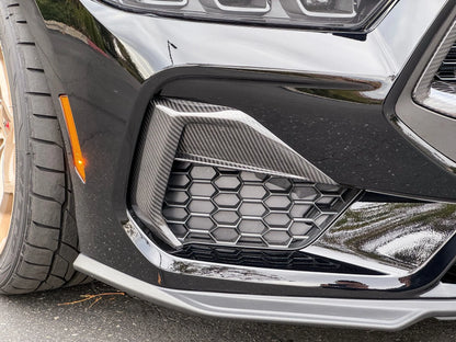 NYTOP 2024-Current Ford Mustang GT Dry Carbon Side Grille Trim Cover