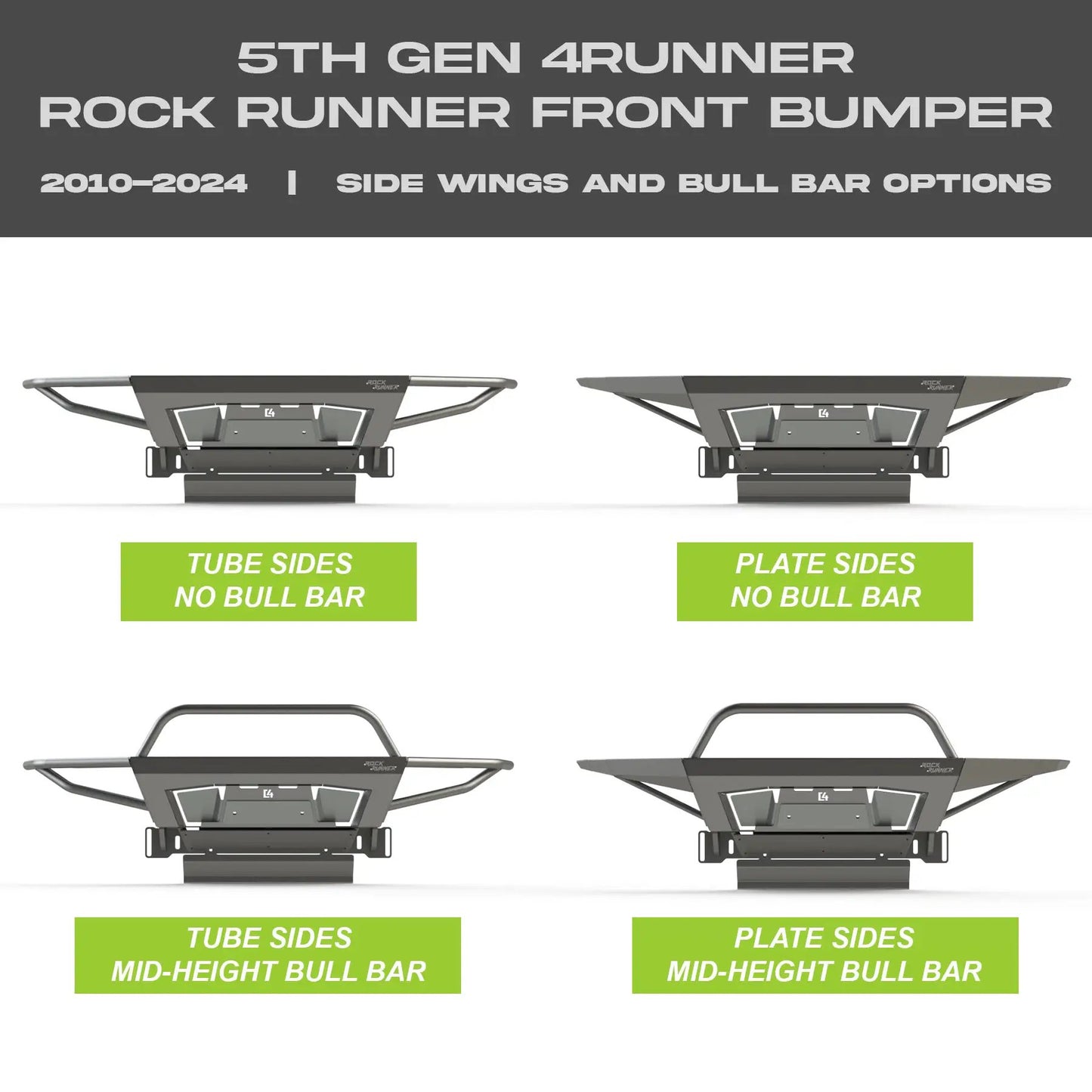 C4 Fabrication 4Runner Rock Runner Front Bumper / 5th Gen / 2010+ by C4 Fabrication