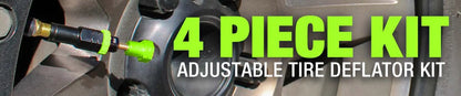 UDA 4 Piece Adjustable Tire Deflator Kit & Storage Bag by UDA