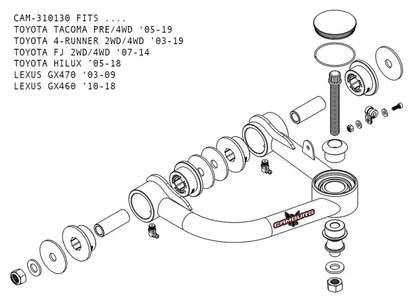 Camburg CMB Uniball Upper Arms by Camburg