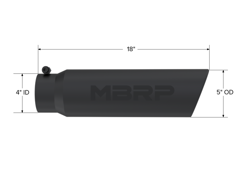MBRP Univ Exhaust Tips BLK