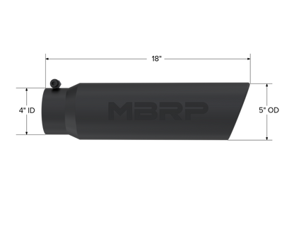 MBRP Univ Exhaust Tips BLK