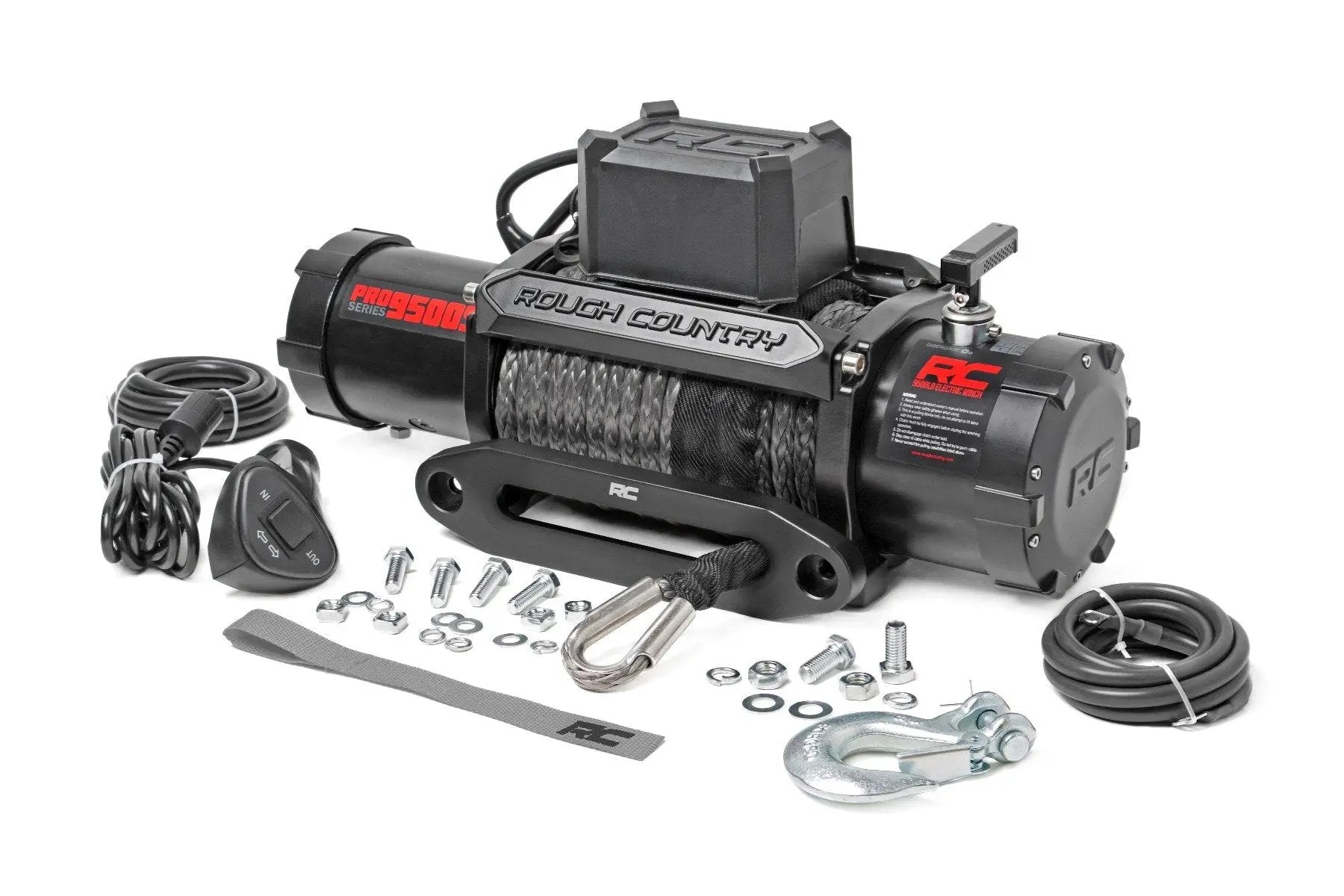 Rough Country 9500-Lb Pro Series Winch | Synthetic Rope by Rough Country