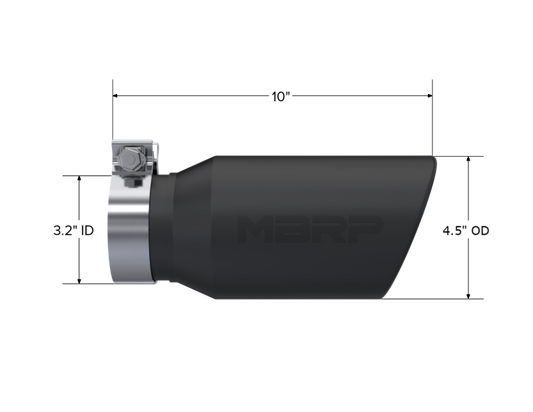 MBRP Univ Exhaust Tips BLK by MBRP