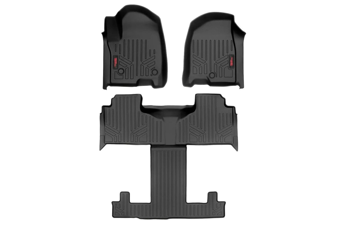 Rough Country Floor Mats | FR & RR | FR/RR Bucket | Chevy/GMC Tahoe/Yukon 2WD/4WD (21-26) by Rough Country