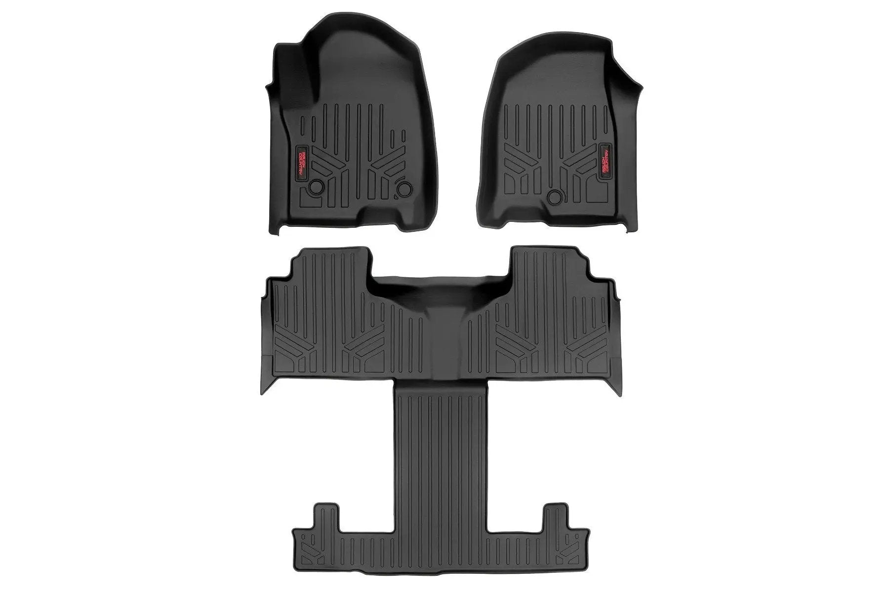 Rough Country Floor Mats | FR & RR | FR/RR Bucket | Chevy/GMC Tahoe/Yukon 2WD/4WD (21-26) by Rough Country