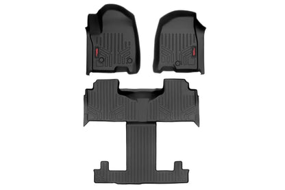 Rough Country Floor Mats | FR & RR | FR/RR Bucket | Chevy/GMC Tahoe/Yukon 2WD/4WD (21-26) by Rough Country